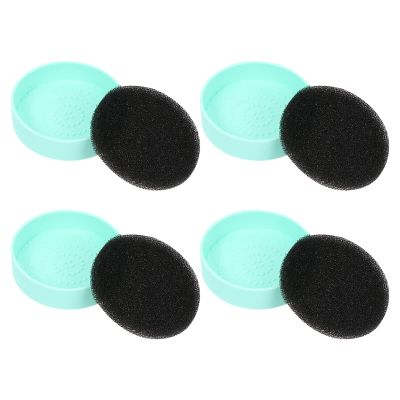 4pcs Makeup Brush Cleaning Box color remover sponge makeup brush cleaning case makeup brushes color removal cleaner silicone pads Silica gel scrubber cleansing
