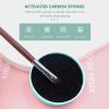 4pcs Makeup Brush Cleaning Box color remover sponge makeup brush cleaning case makeup brushes color removal cleaner silicone pads Silica gel scrubber cleansing view 4