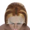 13x4 Hd lace front wigs human hair Bone straight human hair wigs Highlight 4/27 Pre-Plucked human hair wigs 18inches view 2