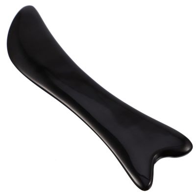 EXCEART 1pc Water Buffalo Horn Gua Board for Face Massage Scraping Tool for Facial Beauty Reduce Puffiness Improve Skin Tone for Home Skincare Routine