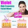 High Frequency Facial Wand - TUMAKOU Portable Violet High Frequency Facial Skin Machine - with 6 Glass Tubes view 3