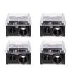 Lurrose Dual Hole Cosmetic Pencil Sharpener with Protective Caps for Eyebrow and Eyeliner Pencils Portable Makeup Sharpener for Women view 1