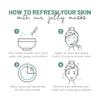 BRUN Peel-Off Jelly Mask Rubber Mask NEO Set - 10 Treatments (Chocolate, Aloe Vera, Avocado, Bamboo Charcoal, Calendula, Sea Mud, Pomegranate, Chlorella, Blueberry and lavender) view 4