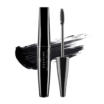 2 Sides Lengthening Mascara by TSUVIMI | Smudge-Proof, Clump-Free & Buildable Formula | Waterproof Defining Mascara Makeup | Ophthalmologist Tested, Hypoallergenic, Vegan, Cruelty Free | Super Black