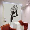 Pretty Woman Wall Decals Hair Salon Beauty Master Barber Vinyl Sticker Hairstyle Barbershop Decor EA116 (Black, Medium) view 2