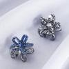 EXCEART Decorative Rhinestone Hair Accessories - 2Pcs Mini Retro Crystal Claw Clips With No-Slip Metal Grip Jaw Barrette Clamps for Women and Girls view 2