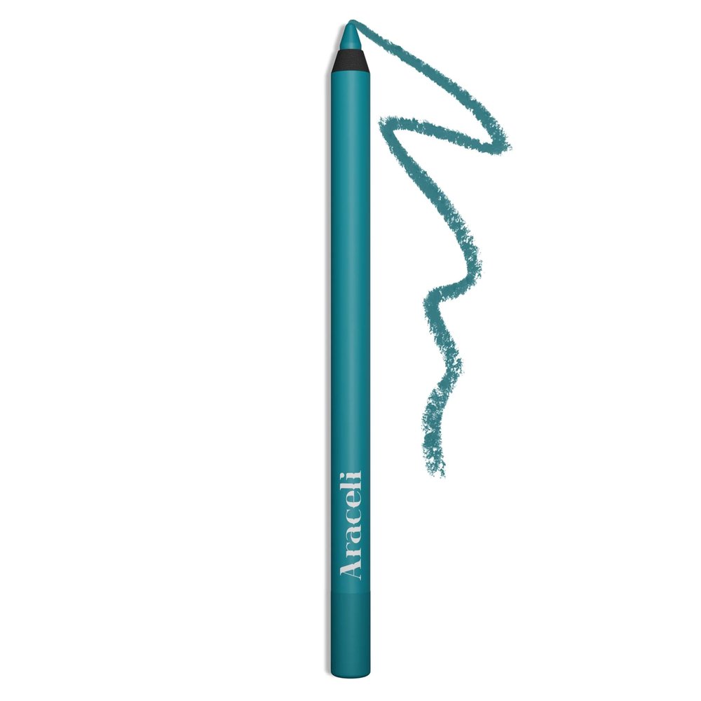 Araceli Beauty Gel Pencil Eyeliner - Water Resistant, Long-Lasting, Smudge-Proof Creamy Formula for Precision Lining - Hypoallergenic, Bold Eyeliner Gel Pencil - Safe for Sensitive Eyes (Turquoise)