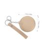 FOMIYES Travel Mirror Keychain Compact Mini Folding Mirror Handheld Cosmetic Accessory Round Double-Sided Keyring Craftsmanship view 2