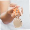 FOMIYES Travel Mirror Keychain Compact Mini Folding Mirror Handheld Cosmetic Accessory Round Double-Sided Keyring Craftsmanship view 3