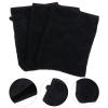 Beaupretty 3pcs Body Wash Mitts Soft Face Mitten Face Cleansing Gloves Reusable Makeup Remover Mitt Gloves European Style Wash Cloth Black view 2