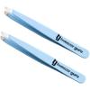 Tweezer Guru Tweezers for Women Facial Hair & Men  Precision Slant-Pointed Eyebrow Tweezer for Ingrown Hair, Blackhead & Splinter Removal (2 Sky Blue) view 1