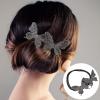Beaupretty Rhinestone Hair Accessories Hair Bun Making Styling Tool Rhinestone Butterflies Hair Bun Maker Hair Band Accessory Bun Shaper for Hair Wedding Bun Hair Accessory Hair Donut view 3
