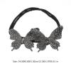 Beaupretty Rhinestone Hair Accessories Hair Bun Making Styling Tool Rhinestone Butterflies Hair Bun Maker Hair Band Accessory Bun Shaper for Hair Wedding Bun Hair Accessory Hair Donut view 4