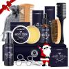 Lionmane Beard Care Christmas Gifts Kit for Men, Beard Mustache Grooming Kit-Beard Balm, Beard Wash, Beard Oil, Brush, Scissors, Birthday Anniversary Thanksgiving Gifts for Husband/Boyfriend/Dad/Him view 1