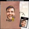 Custom The Groom Face Temporary Tattoos Adult, Personalized Fake Tattoos for Funny Bachelorette Party, Temporary Tattoos for Women,15 tattoos in One Paper view 2