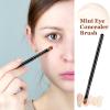 12 Pieces Small Concealer Brush Flat Lip Concealer Brush Under Eye Synthetic Fiber Makeup Eyebrow Outline Foundation for Concealing Blending Setting Buffing Makeup(Black) view 2