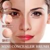 12 Pieces Small Concealer Brush Flat Lip Concealer Brush Under Eye Synthetic Fiber Makeup Eyebrow Outline Foundation for Concealing Blending Setting Buffing Makeup(Black) view 3
