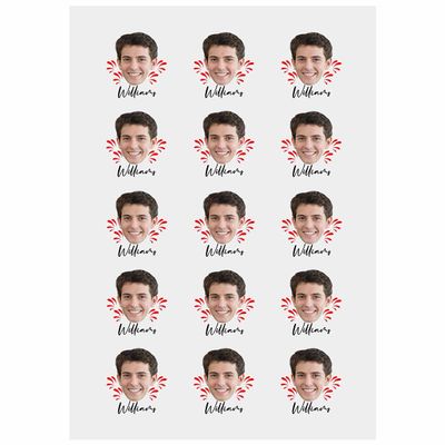 Custom The Groom Face Temporary Tattoos Adult, Personalized Fake Tattoos for Funny Bachelorette Party, Funny Temporary Tattoos for Women,15 tattoos in One Paper Design11