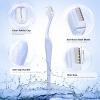 6Pcs Eyebrow Razor Mini Eyebrow Razor Trimmer Female Face Shaver Lip Hair Remover with Precision Cover Small Shaver for Women Makeup Face Care Tools(Clear, Clear Purple, Light Blue) view 2