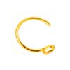 LALANG Lip Stud Earring Fake Nose Ring Reusable Fish Hook Lip Ring Non-Piercing Nose Ring Nose Nail Lip Clip Lip Nail (Golden) view 1