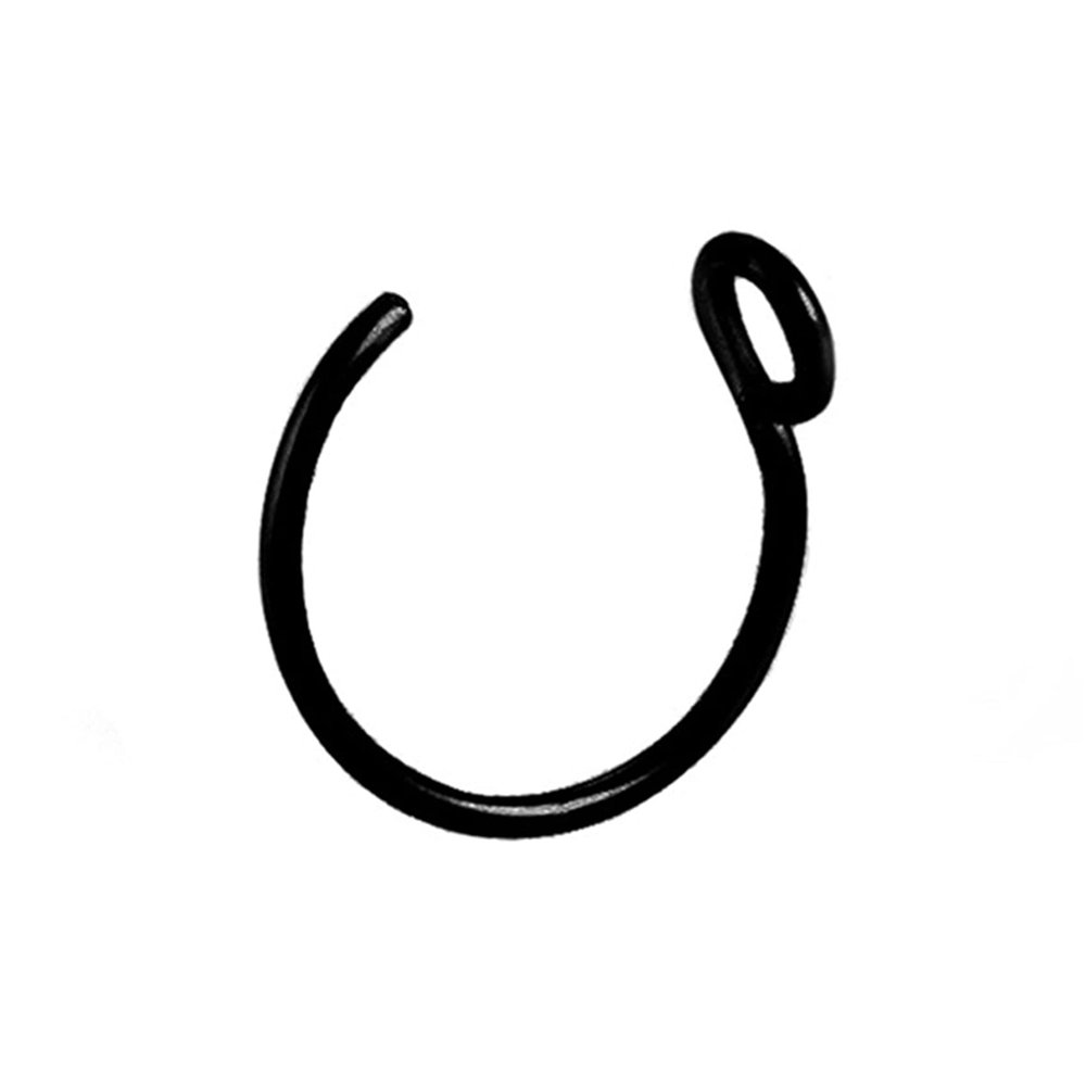 LALANG Lip Stud Earring Fake Nose Ring Reusable Fish Hook Lip Ring Non-Piercing Nose Ring Nose Nail Lip Clip Lip Nail (black)