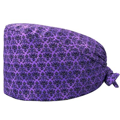Adjustable Working Cap with Buttons Fashion Printed with Button and Sweatband Hair Head Covers Hats for Women/Men Blue