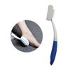 EXCEART Long Handle Foot Pumice Stone with Massage Bumps for Easy Exfoliation and Hard-to-Reach Areas Shower Foot Scrubber with Hanging Hole for Convenient Storage view 2