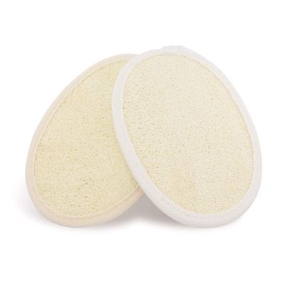 10 Pieces Loofah Sponge Pads Made with Natural Luffa for Bath and Shower
