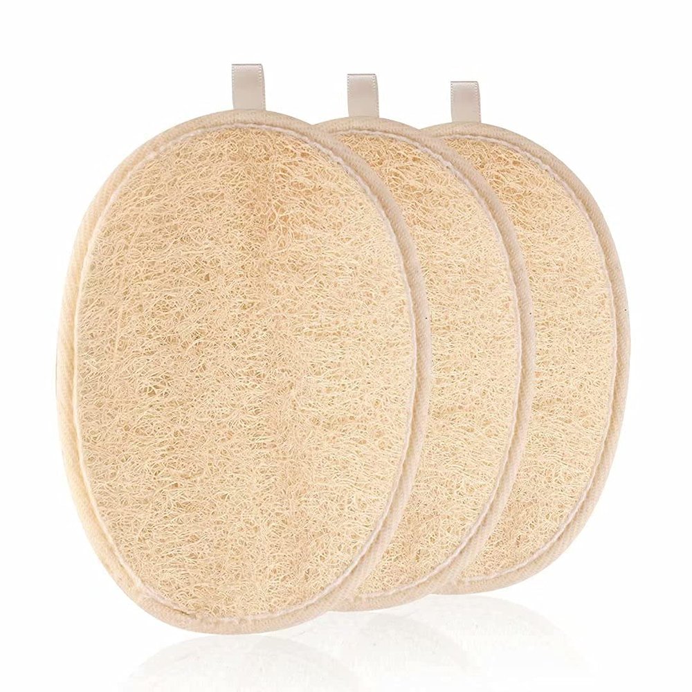 10 Pack Loofah Sponge Pad Bath Shower Brush Pads for Men Women