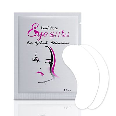 Flylin 100 Pairs Under Eye Pads, Eyelash Extension Gel Patches Hydrogel Eyes Patches Lint Free Eye Pads for Eyelash Extension Supplies