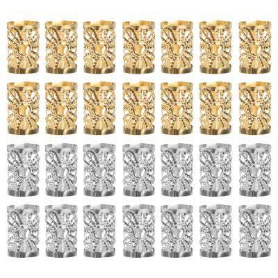 100pcs Hair Cuffs: Hair Beads for Braids - Loc Jewelry - Dreadlock Accessories - Braid Jewelry