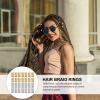 100pcs Hair Cuffs: Hair Beads for Braids - Loc Jewelry - Dreadlock Accessories - Braid Jewelry view 3