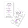 Boutique Marketing LLC Waxing Aftercare Cards | 50 Pack | Size 2 x 3.5 inches Business Card Size | Hair Removal Aftercare Kit | White with Purple Design view 1
