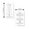 Boutique Marketing LLC Waxing Aftercare Cards | 50 Pack | Size 2 x 3.5 inches Business Card Size | Hair Removal Aftercare Kit | White with Purple Design view 2