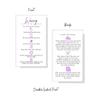 Boutique Marketing LLC Waxing Aftercare Cards | 50 Pack | Size 2 x 3.5 inches Business Card Size | Hair Removal Aftercare Kit | White with Purple Design view 3