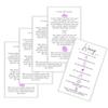 Boutique Marketing LLC Waxing Aftercare Cards | 50 Pack | Size 2 x 3.5 inches Business Card Size | Hair Removal Aftercare Kit | White with Purple Design view 4