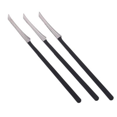 AKOAK 3 Pcs Stainless Steel Pedicure Knife Black Foot Scraper Toe Trimmer Hand Care File Callus Dead Skin Removal Scraper Professional Tool