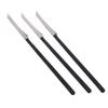 AKOAK 3 Pcs Stainless Steel Pedicure Knife Black Foot Scraper Toe Trimmer Hand Care File Callus Dead Skin Removal Scraper Professional Tool view 1