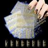 30 Sheets Gold Nail Art Stickers with 8 Sheets Butterfly Nail Art Stickers view 2