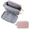 BAGSMART Toiletry Bag for Women, Cosmetic Makeup Bag Organizer, Travel Bag for Toiletries, Dopp Kit Water-resistant Shaving Bag for Accessories, Pink-Medium view 1