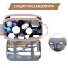 BAGSMART Toiletry Bag for Women, Cosmetic Makeup Bag Organizer, Travel Bag for Toiletries, Dopp Kit Water-resistant Shaving Bag for Accessories, Pink-Medium view 2