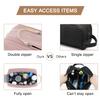 BAGSMART Toiletry Bag for Women, Cosmetic Makeup Bag Organizer, Travel Bag for Toiletries, Dopp Kit Water-resistant Shaving Bag for Accessories, Pink-Medium view 4