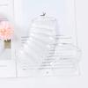Cinaci 30 Pack 3 Inch White Clear Plastic French Hair Side Combs Wedding Bridal Veil Comb Fine Hair Slide Hair Clips Small Clear Barrettes Bun Holder with 23 Teeth DIY Headpieces Accessories for Women view 4
