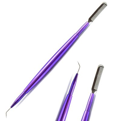 AAProTools Purple Eyelash Volume Eye Lash Lashes Lifting Lifter Perm Perming Separating Tool Steel Comb