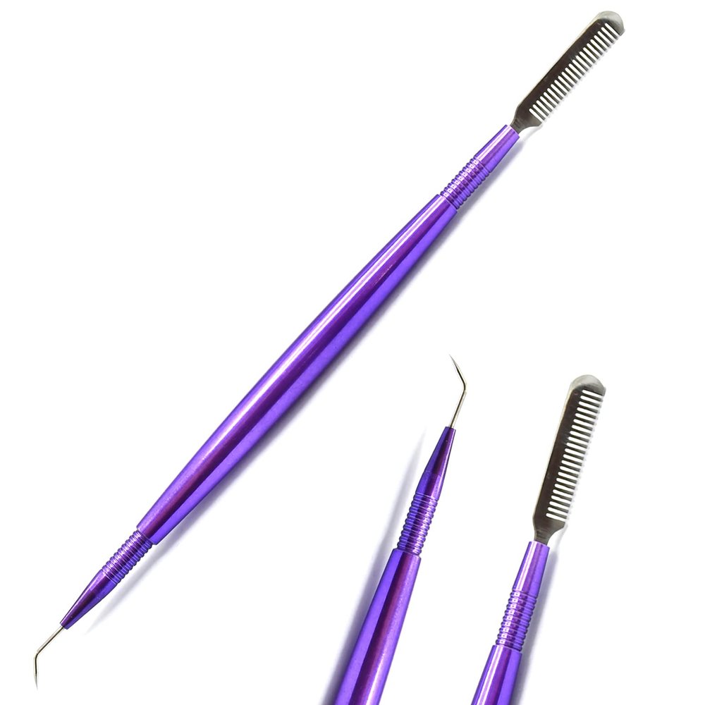 AAProTools Purple Eyelash Volume Eye Lash Lashes Lifting Lifter Perm Perming Separating Tool Steel Comb