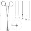 41 Pieces Body Piercing Tool Kit Include Septum Forceps Clamp Pliers 20 Pcs 316L Stainless Steel Piercing Needles and 20 Pcs Nose Ring Hoop Jewelry for Ear Lip Belly Navel Tongue (Classic Style) view 3