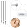 41 Pieces Body Piercing Tool Kit Include Septum Forceps Clamp Pliers 20 Pcs 316L Stainless Steel Piercing Needles and 20 Pcs Nose Ring Hoop Jewelry for Ear Lip Belly Navel Tongue (Classic Style) view 4