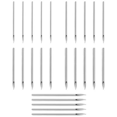 Heienngy Piercing Needleds 20G 18G 16G 14G 12G Surgical Stainless Steel 20gauge 18Gauge 16gauge 14gauge 12gauge Nose Lip Septum Nipple Tongue barbell rings Earrings Studs Piercing Jewelry Needleds