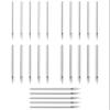 Heienngy Piercing Needleds 20G 18G 16G 14G 12G Surgical Stainless Steel 20gauge 18Gauge 16gauge 14gauge 12gauge Nose Lip Septum Nipple Tongue barbell rings Earrings Studs Piercing Jewelry Needleds view 1