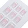 24PCS Nude Nails,French Nude Nails,Acrylic French Manicure Set,Short Press Full Cover Ballerina Artificial Nail Tips for Daily DIY Salon Not Easy to Scratch view 3
